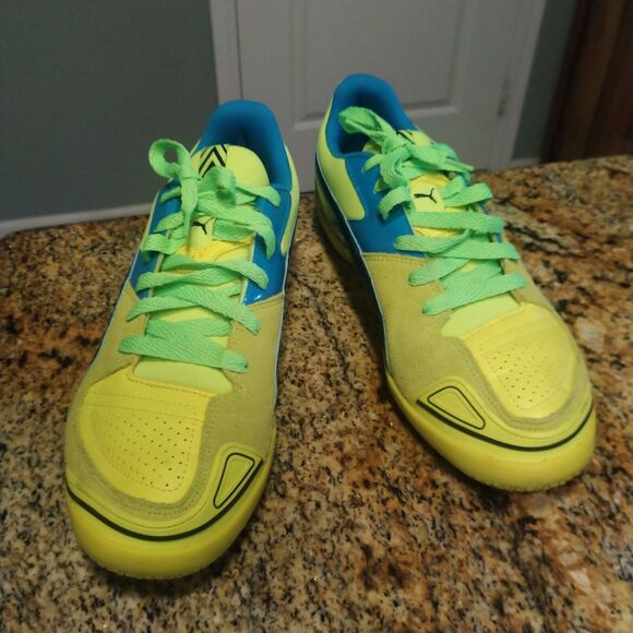 Puma Men's Invicto Sala Soccer Shoes 103241 08 Safety Yellow/Black Size 6.5 - Picture 3 of 12